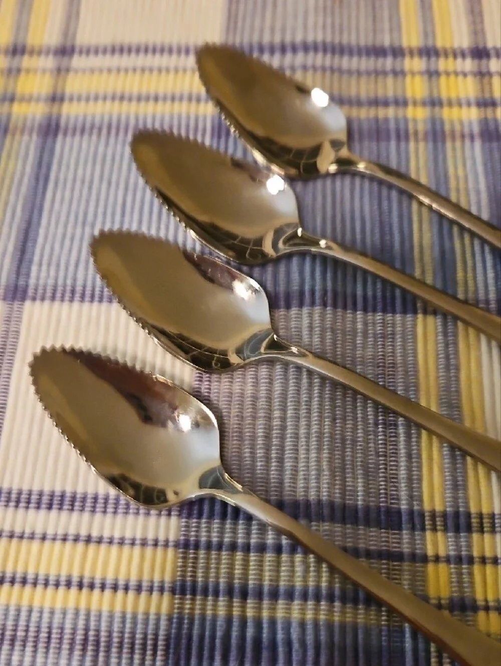 Stainless Steel Grapefruit Spoons - Set of 4